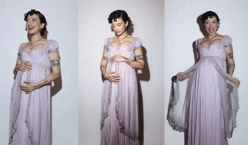 Melike Şahin’den sevenlerine büyük sürpriz! Sahnede hamile olduğunu açıkladı