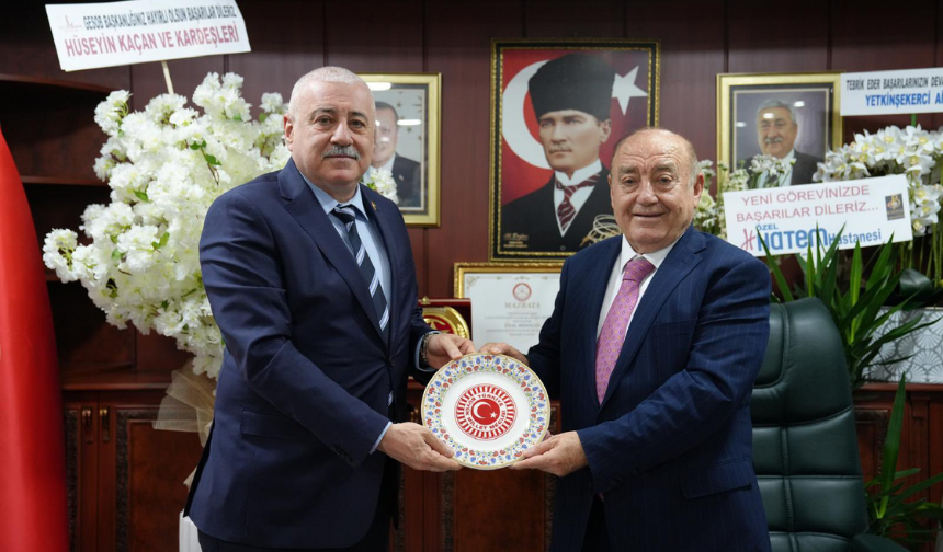 TBMM İdare Amiri Sermet Atay'dan GESOB Başkanı Akdoğan'a hayırlı olsun ziyareti