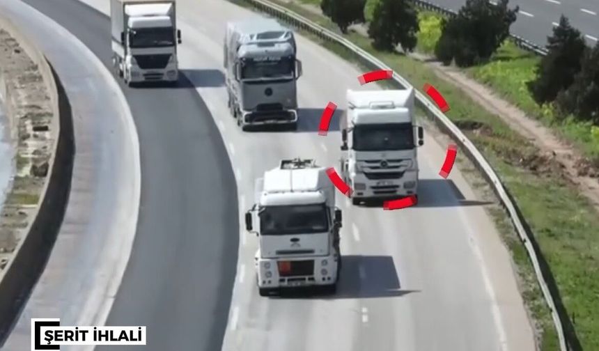Gaziantep'te dron destekli trafik denetimi: Bin 346 araca ceza yağdı...
