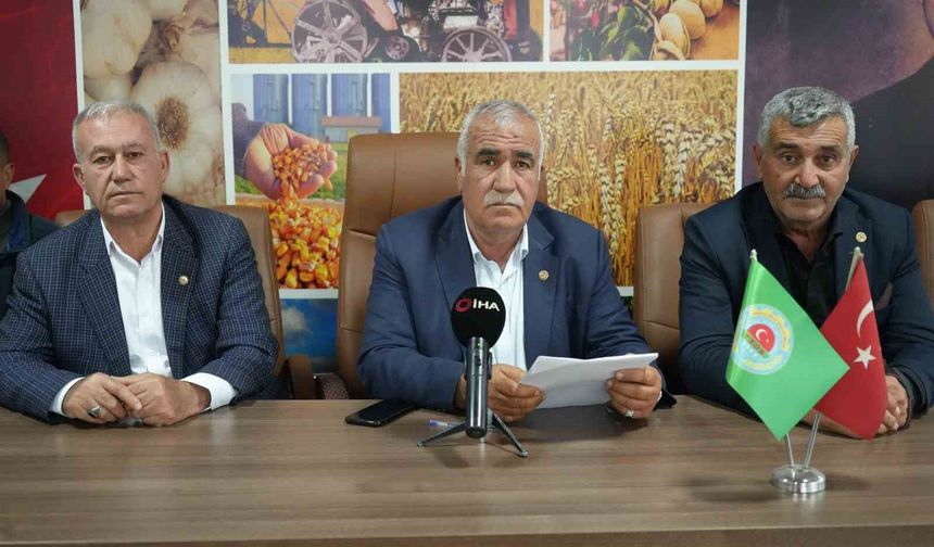 Gaziantep'te ziraat oda başkanlarından zarar açıklaması