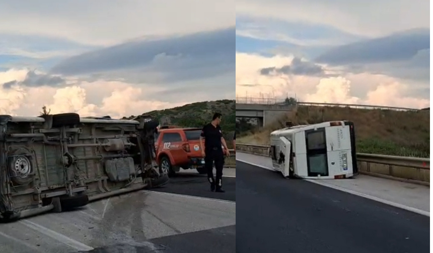 Gaziantep yolunda feci minibüs kazası! Yaralılar var...