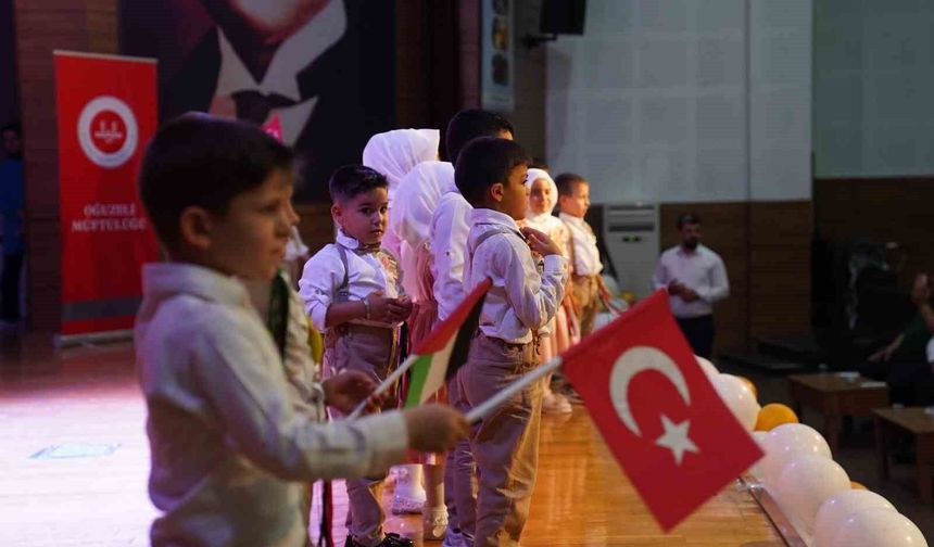 Oğuzeli 4-6 Yaş Kur'an Kursları yıl sonu programı yapıldı
