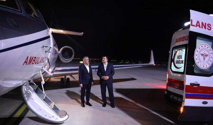 Gaziantep'te Turdu bebek için ambulans uçak seferberliği