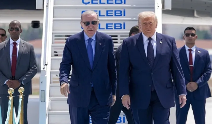 ABD Başkanı Donald Trump Ankara'da! Cumhurbaşkanı Erdoğan karşıladı...