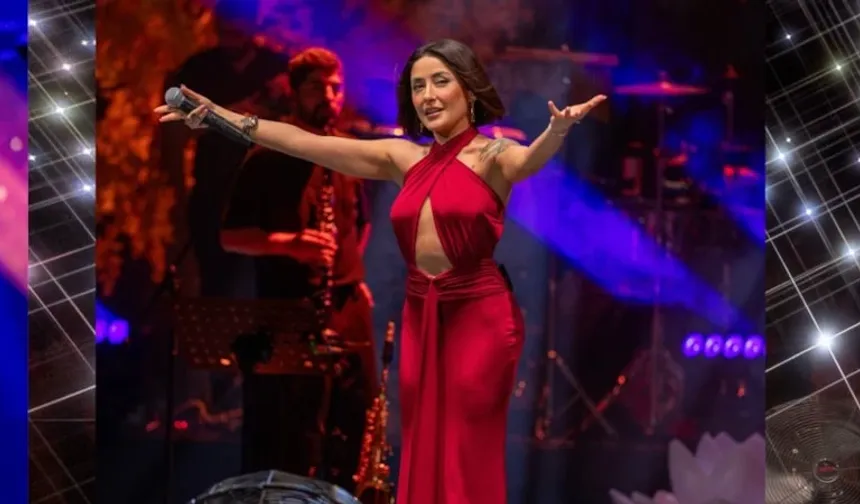 Melek Mosso'dan konserde dikkat çeken dans şovu