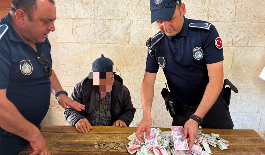 Gaziantep’te dilencinin 1 saatlik kazancı şaşırttı: Yasal işlem uygulandı