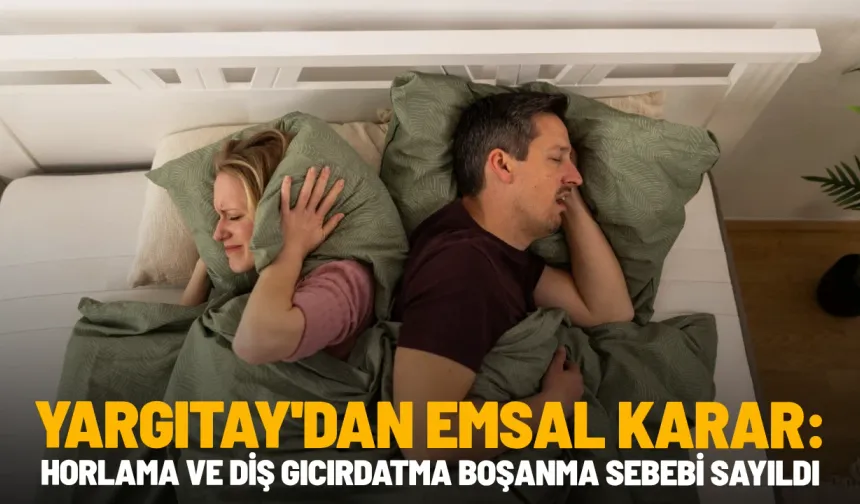 Bir emsal karar daha! Yargıtay boşanma sebebi saydı: Horlayan eş için tazminat kararı