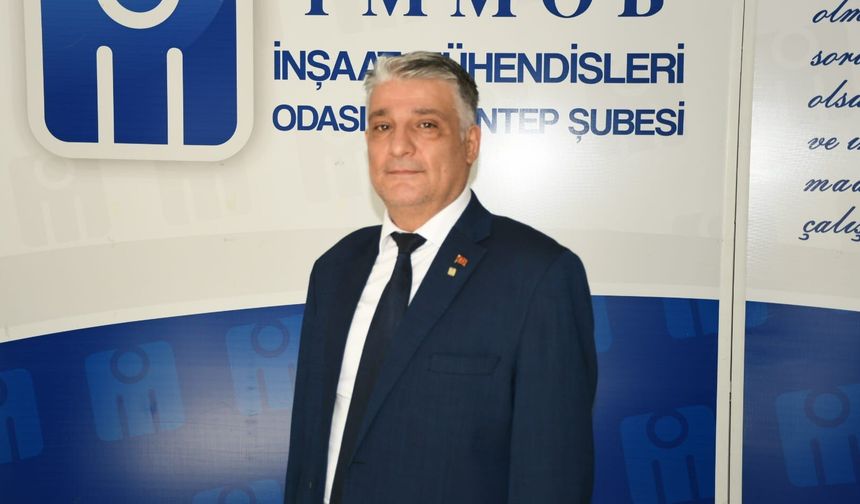 İMO Gaziantep Şube Başkanı Bulut, Marmara Depreminin 27. yılında uyardı