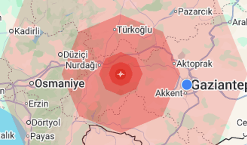 Korkuttu! Gaziantep'te uykudan uyandıran deprem sarsıntısı... İlk veriler paylaşıldı