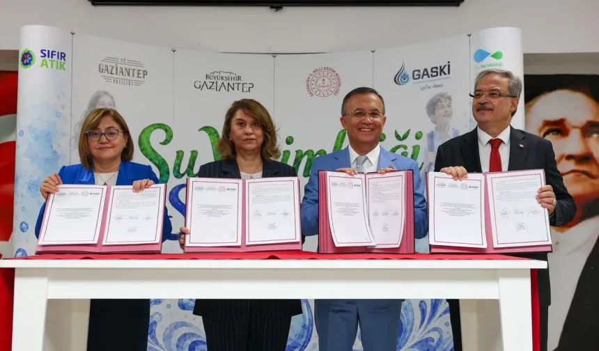 Gaziantep'te 'Su Verimliliği Seferberliği' protokolü imzalandı