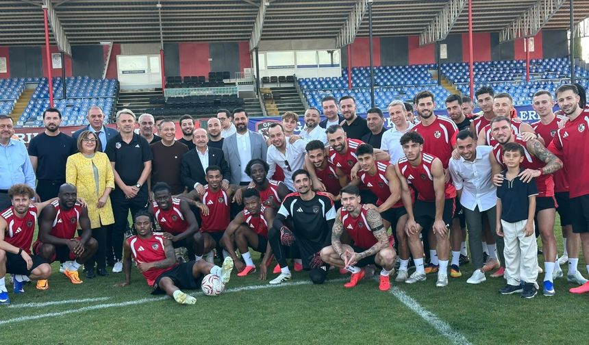 Vali Çeber ve Başkan Şahin'den Gaziantep FK'ya moral ziyareti!