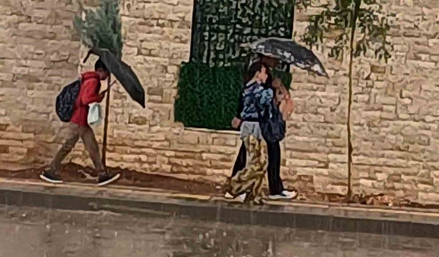 Araban'da sağanak etkili oldu
