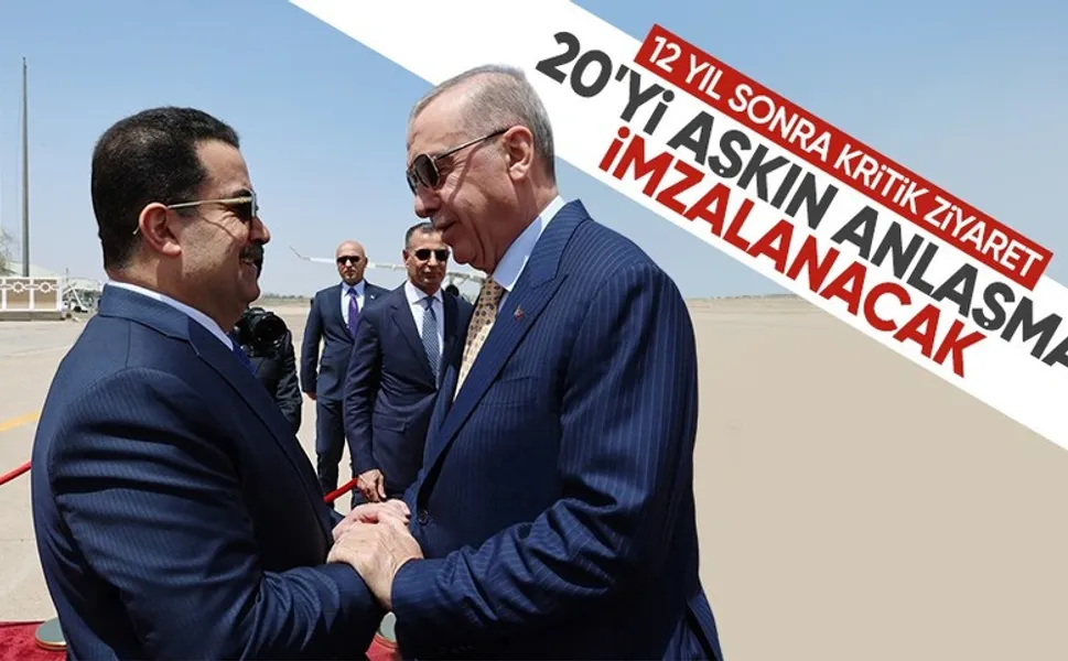 Cumhurbaşkanı Erdoğan'dan seneler sonra Irak'a kritik ziyaret! 20'yi aşkın anlaşma imzalanacak
