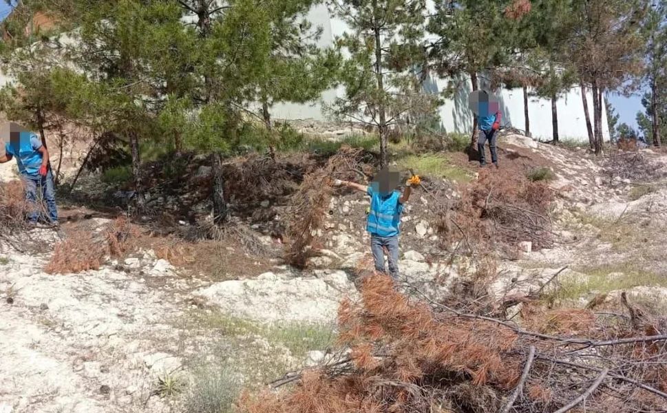 Kampüs Ormanı’nda denetimli serbestlik yükümlüleri çevre temizliği yaptı