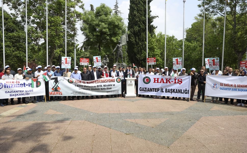 Gaziantep ve çevre illerde 1 Mayıs Emek ve Dayanışma Günü kutlandı