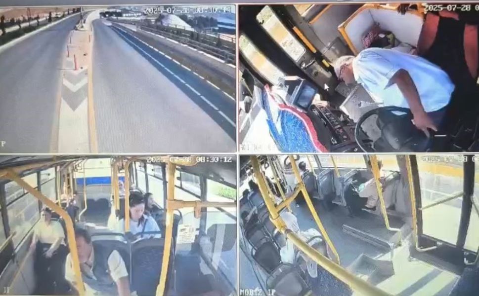 Gaziantep o görüntüleri konuşuyor! Direksiyon başında kalp krizi geçiren otobüs şoförü hayatını kaybetti...
