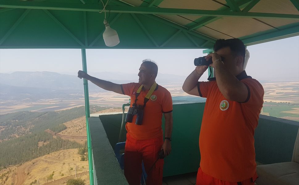 Gaziantep'in orman bekçileri yangın nöbetinde