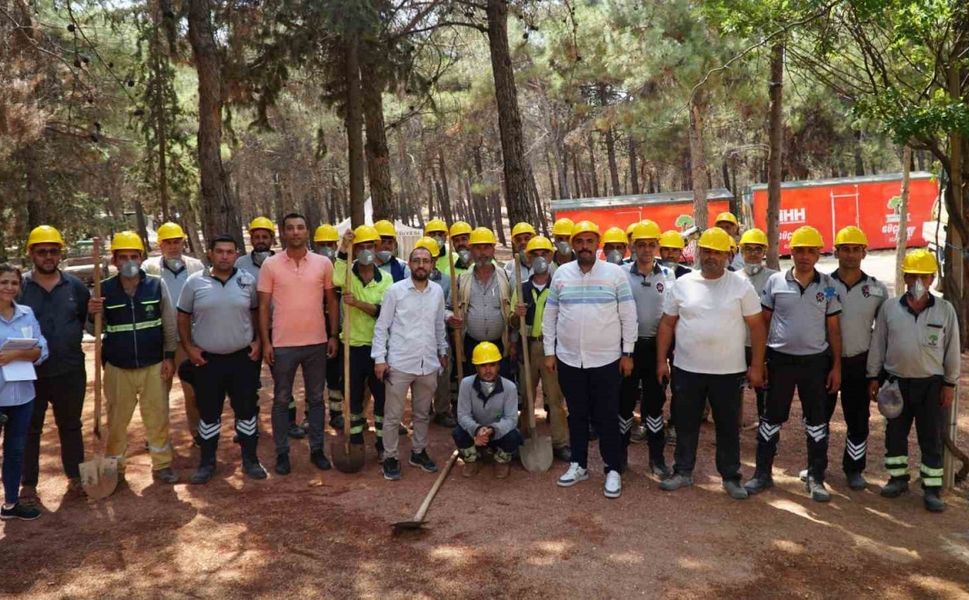 Gaziantep'te Dülük Tabiat Parkı’nda orman yangını tatbikatı