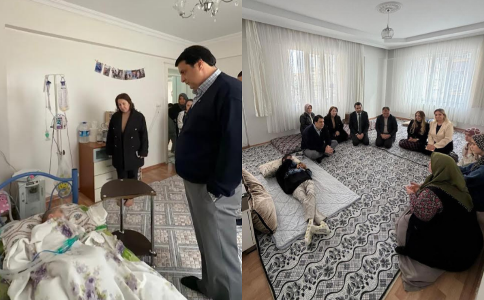 Başkan Yılmaz'dan çocuklara moral ziyareti