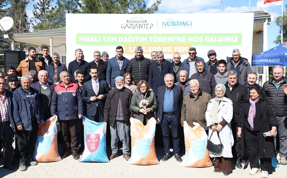 Gaziantep Büyükşehir’den 1 milyon kiloyu aşan yem desteği