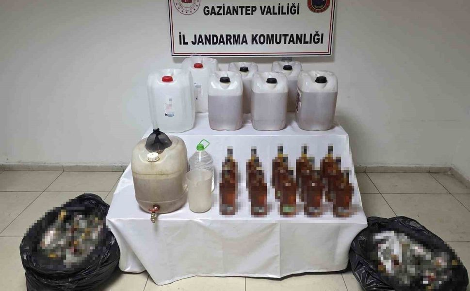 Gaziantep'te 135 litre sahte alkol ele geçirildi: 1 gözaltı