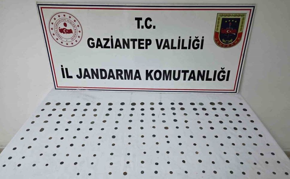 Gaziantep'te 195 adet sikke ele geçirildi: 1 gözaltı