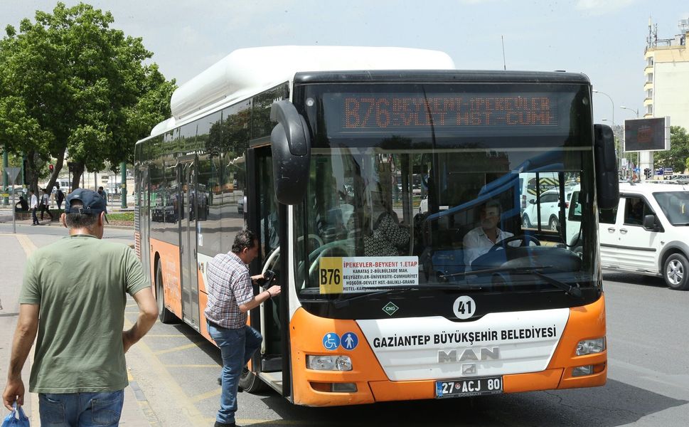 Gaziantep'te bayramda toplu taşıma ücretsiz!