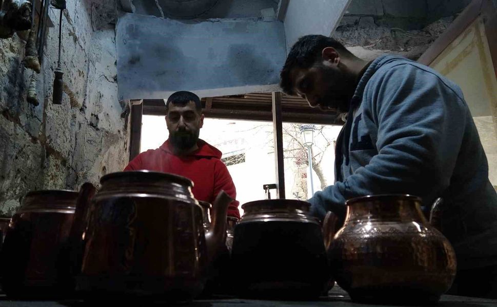 Gaziantep'te kalaycıların bayram mesaisi