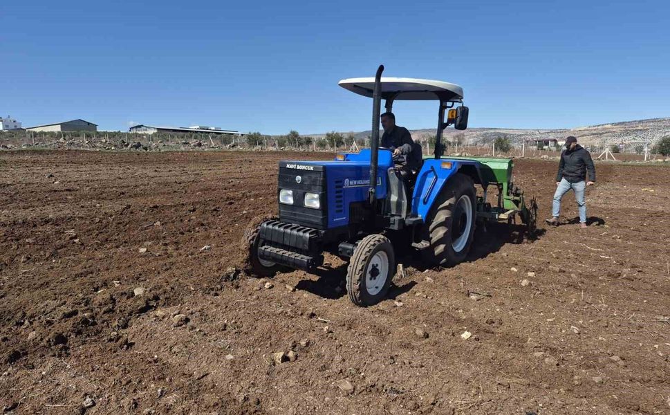 Gaziantep'te nohut ekimi başladı