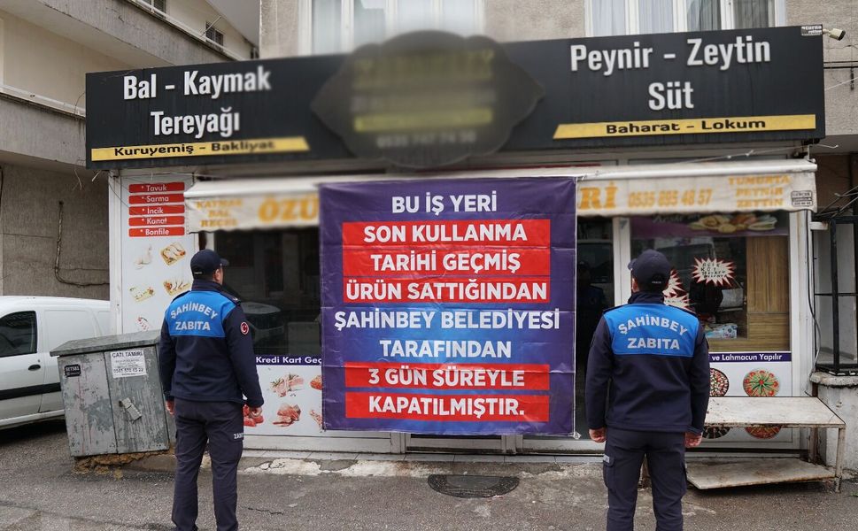 Şahinbey'de zabıta ekipleri son kullanma tarihi geçmiş ürünlere geçit vermiyor