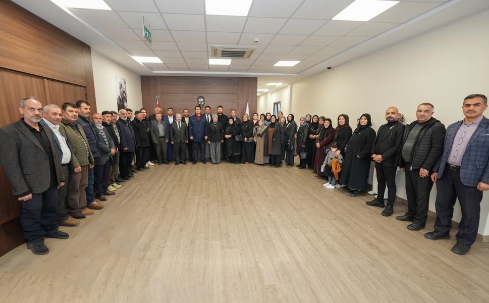 Gaziantep'te şehit ailelerinden Başkan Yılmaz’a destek ziyareti