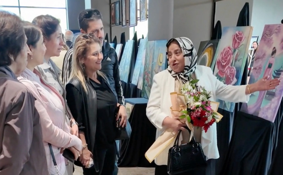 Şehitkamilli hanımların eserleri görücüye çıktı