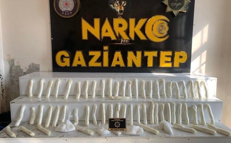 Gaziantep'te 10 kilo metamfetamin ele geçirildi: 1 şahıs tutuklandı