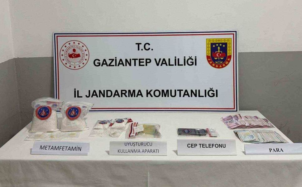 Gaziantep'te 2 kilo metamfetamin ele geçirildi