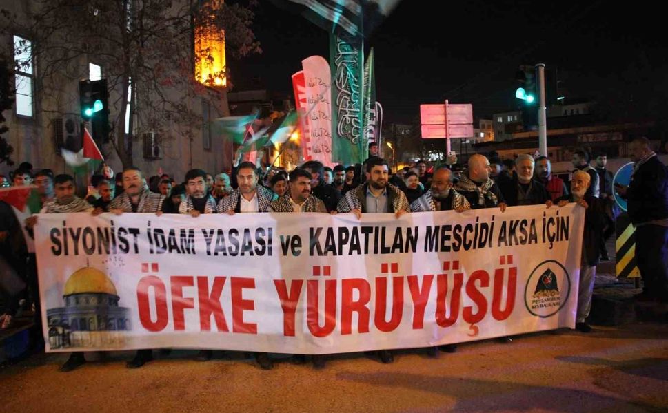 Gaziantep'te Filistin'e destek yürüyüşü düzenlendi