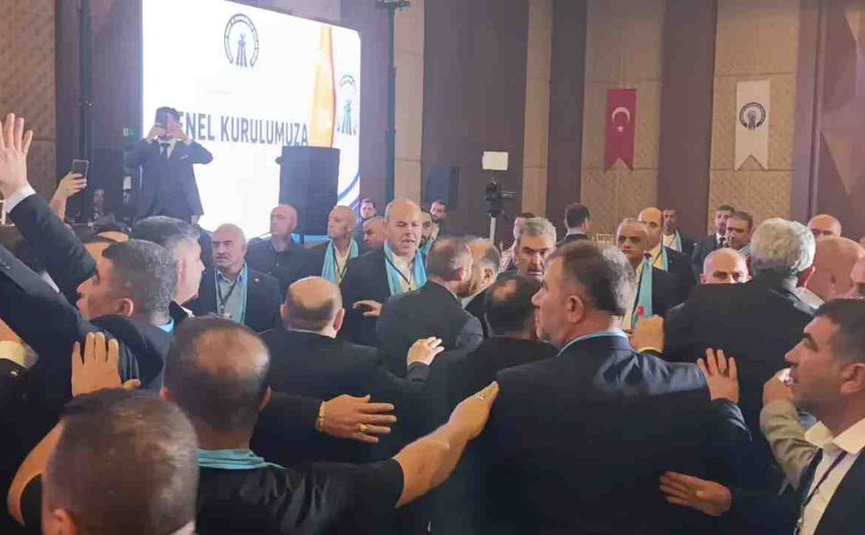 Gaziantep'te GESOB seçiminde kavga! (VİDEO HABER)