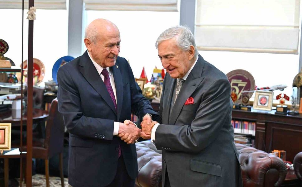 MHP Genel Başkanı Bahçeli, Rahmi Koç ve Ali Koç'u kabul etti