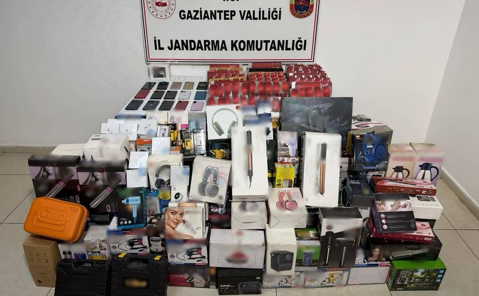 Gaziantep'te 1 milyon 250 bin TL değerinde kaçak malzeme ele geçirildi