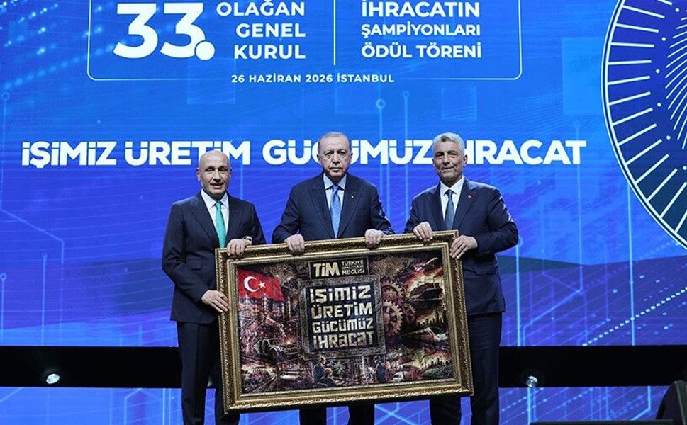 Cumhurbaşkanı Erdoğan'a verilen tarihi tablo Gaziantep'te dokundu