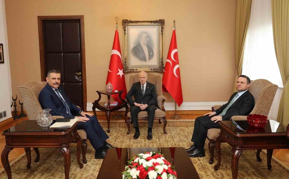 Adalet Bakanı Gürlek ve İçişleri Bakanı Çiftçi, TBMM'de MHP lideri Bahçeli'yi ziyaret etti
