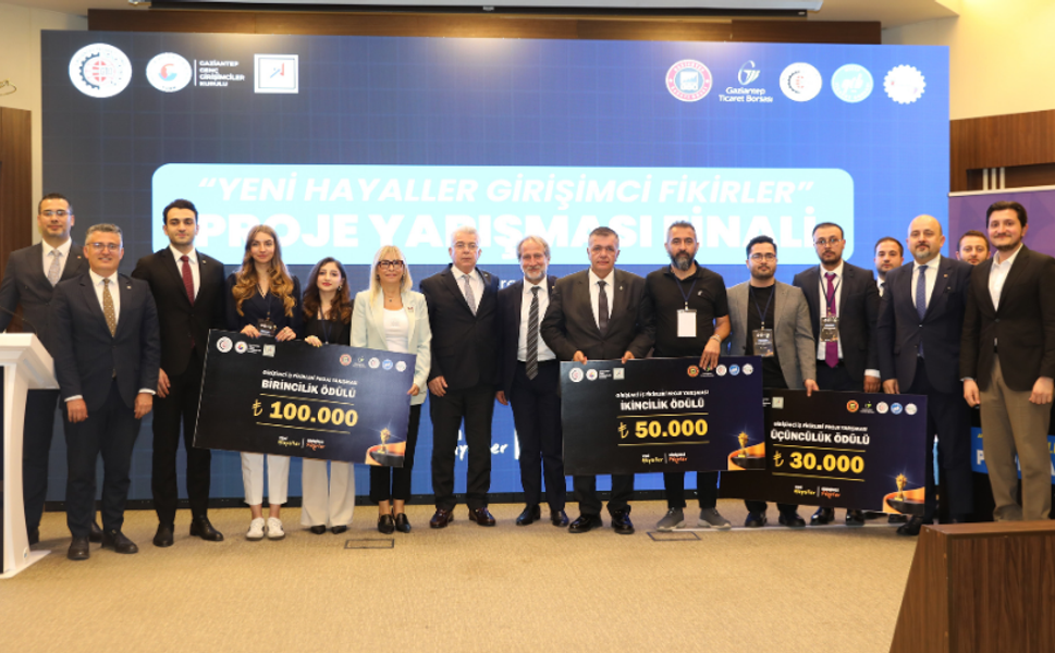Gaziantep'te Yeni Hayaller Girişimci Fikirler proje yarışmasında ödüller sahiplerini buldu