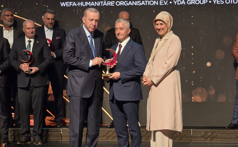 Cumhurbaşkanı Erdoğan'dan Başkan Tahmazoğlu’na birincilik ödülü