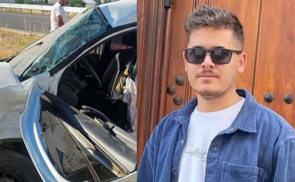 Gaziantep'te YKS sınavına giderken ölen gencin kaza anı ortaya çıktı