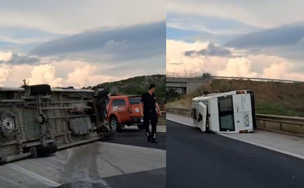 Gaziantep yolunda feci minibüs kazası! Yaralılar var...
