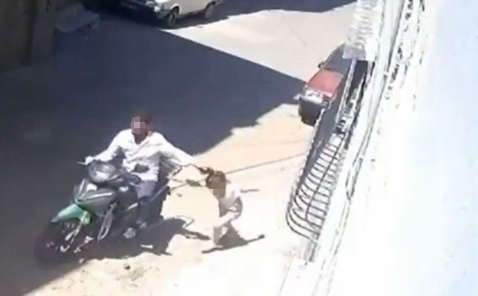 Küçük kızını darbedip motosikletle sürükleyen baba tutuklandı