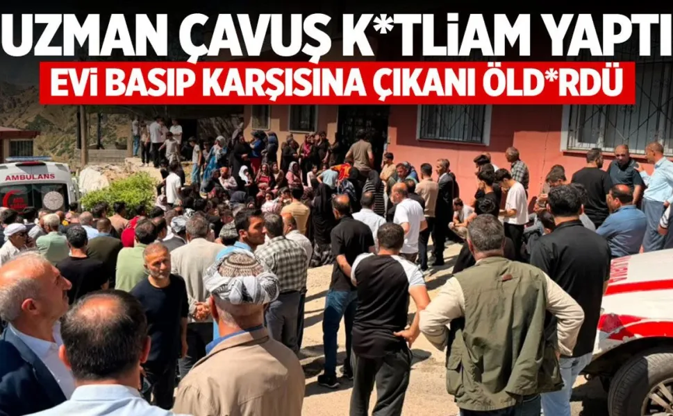 Uzman çavuş kayınpederinin evini bastı: 4 ölü