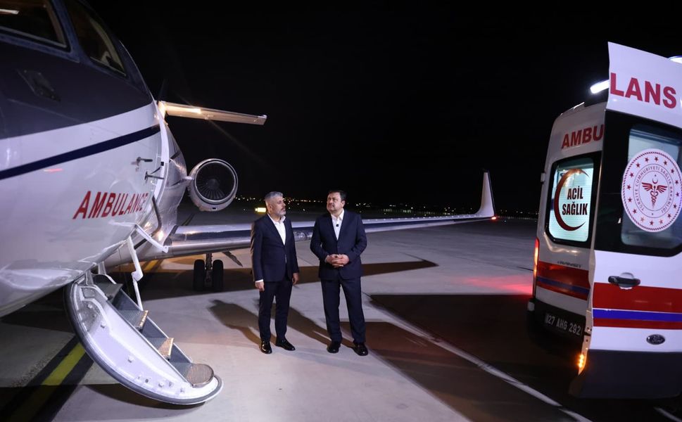 Gaziantep'te Turdu bebek için ambulans uçak seferberliği
