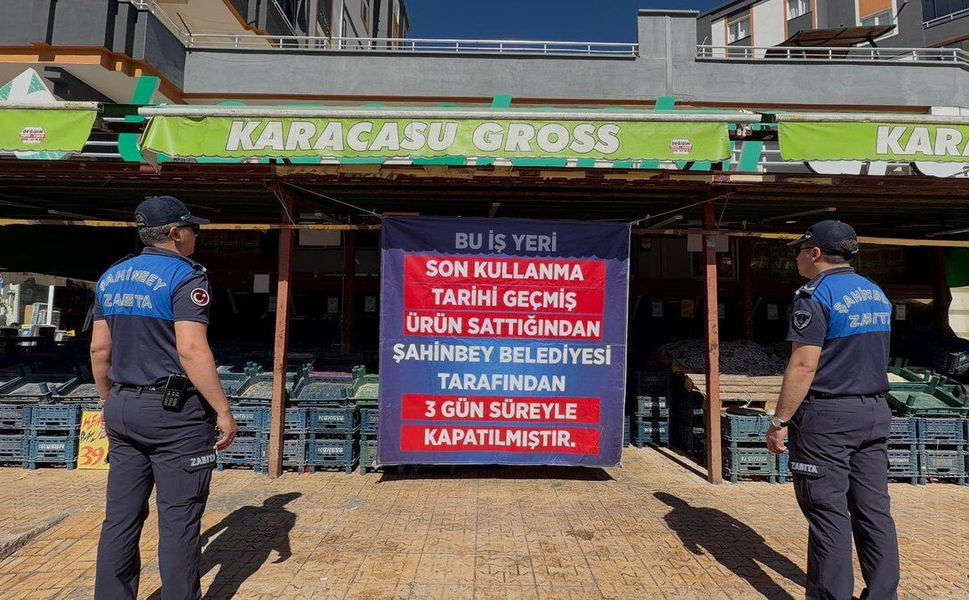Şahinbey'de tarihi geçmiş ürün satan markete ceza!