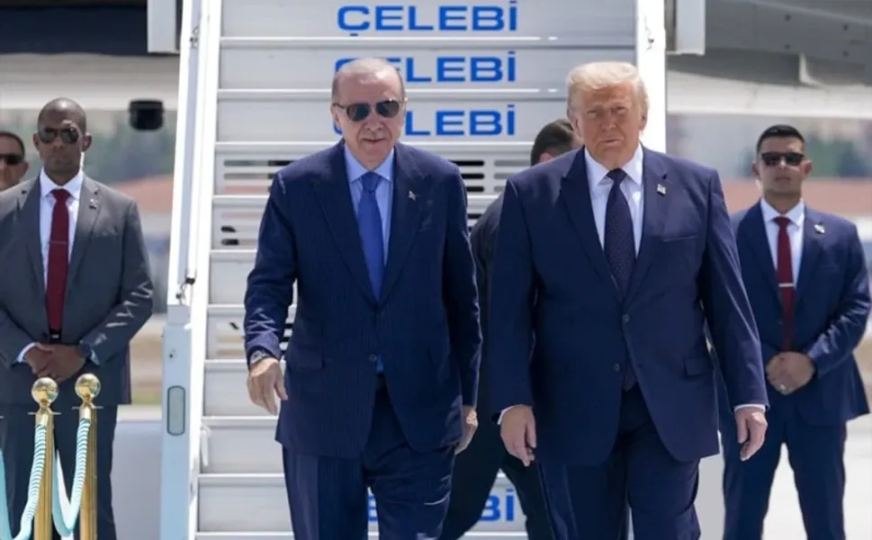 ABD Başkanı Donald Trump Ankara'da! Cumhurbaşkanı Erdoğan karşıladı...