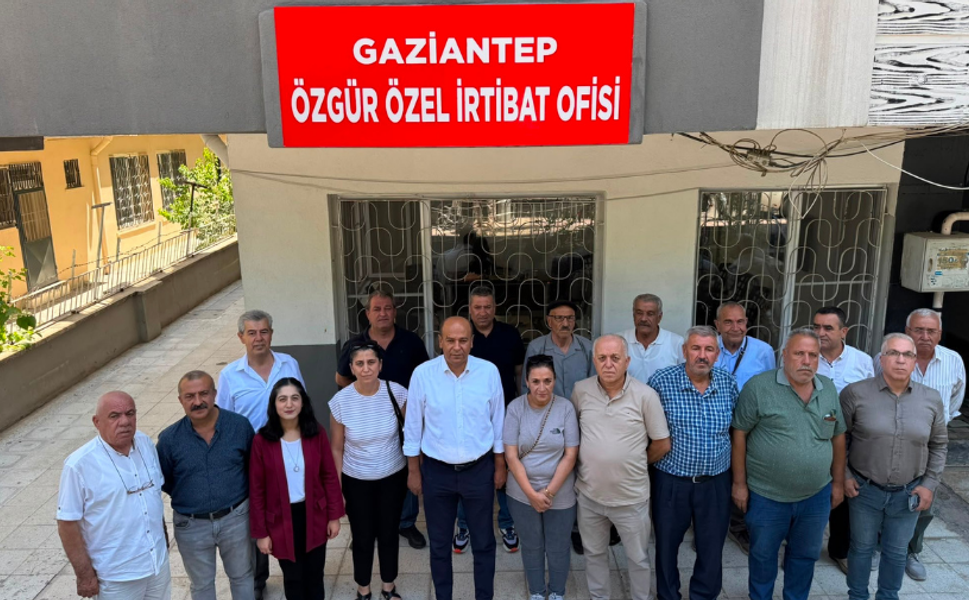 Gaziantep'te Özgür Özel'e destek için irtibat bürosu açıldı